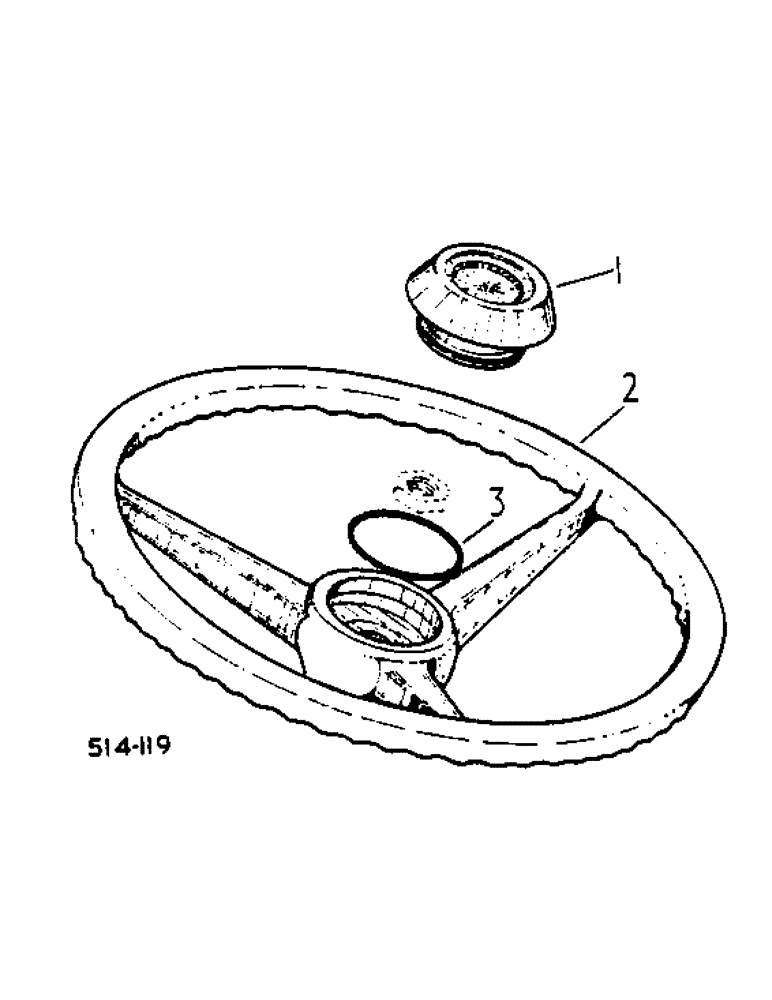 Схема запчастей Case IH 674 - (10-08) - STEERING WHEEL (07) - HYDRAULICS