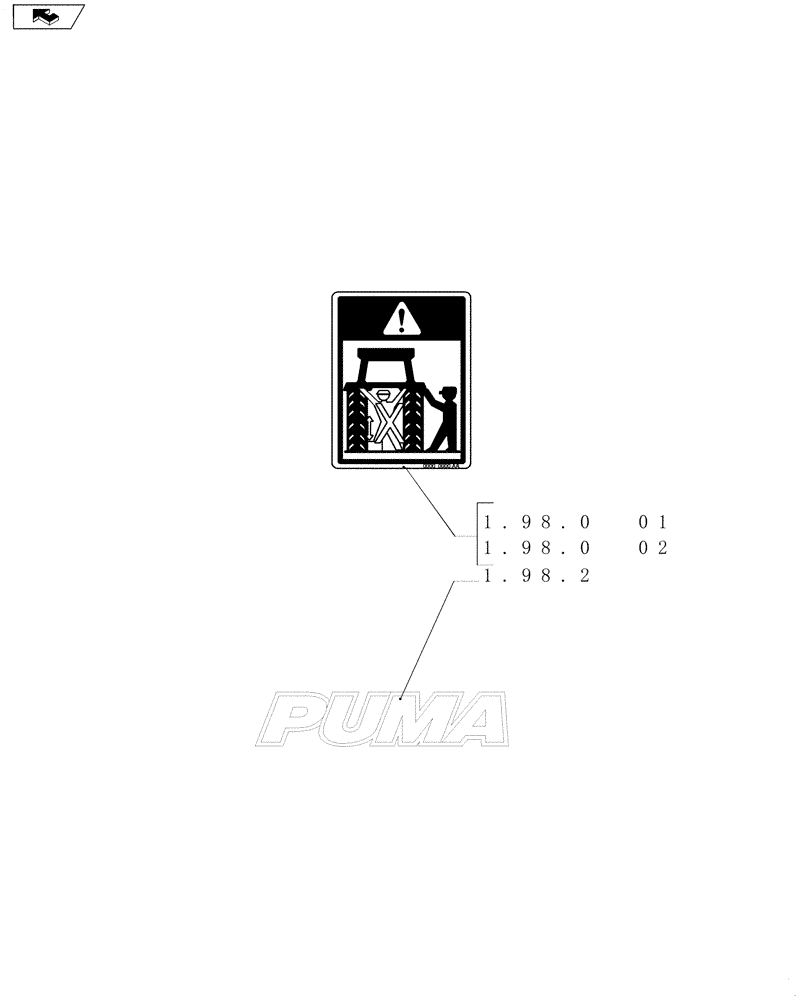 Схема запчастей Case IH PUMA 165 - (SEC. 13) - DECALS (00) - GENERAL