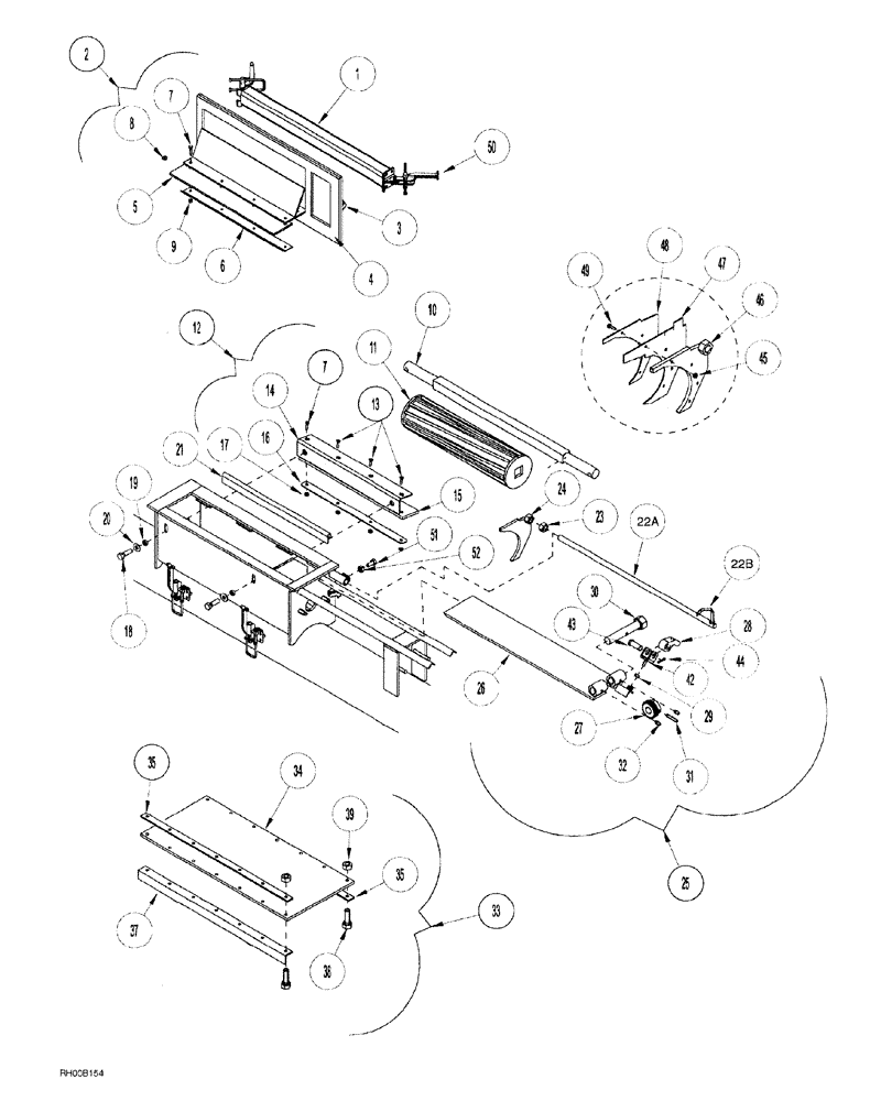 Схема запчастей Case IH AFS - (02-30) - PRODUCT METER, MIDDLE (61) - METERING SYSTEM