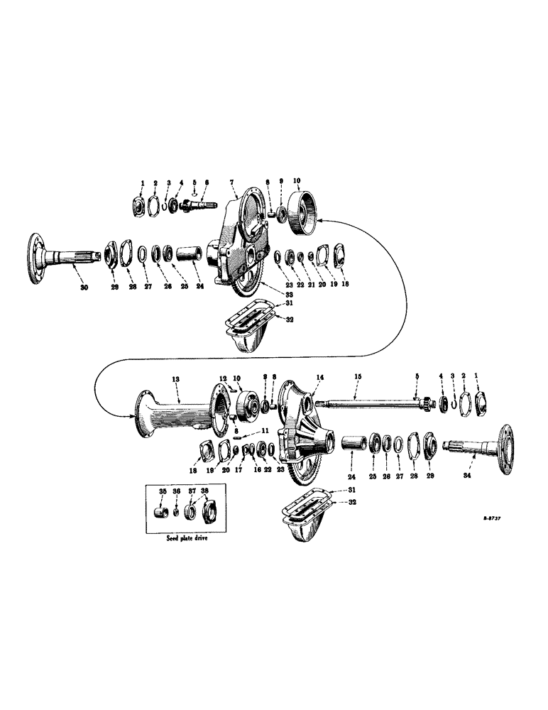 Схема запчастей Case IH SUPER AV - (172) - CHASSIS, FINAL DRIVE (12) - CHASSIS