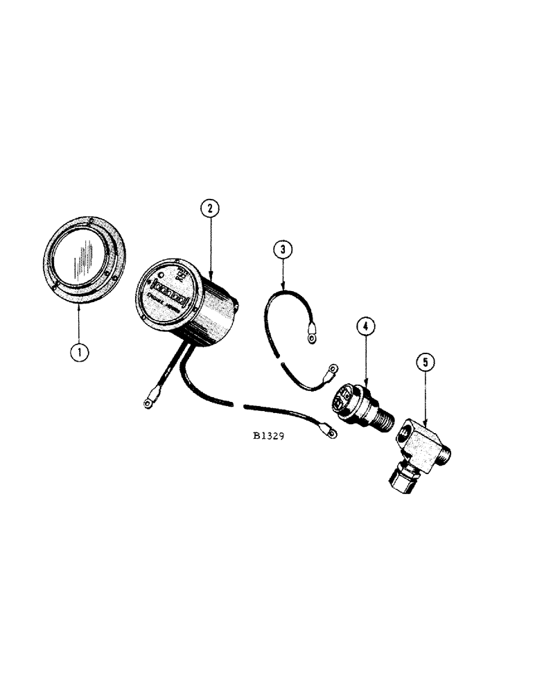 Схема запчастей Case IH 1010 - (310[A]) - ENGINE HOUR METER (88) - ACCESSORIES