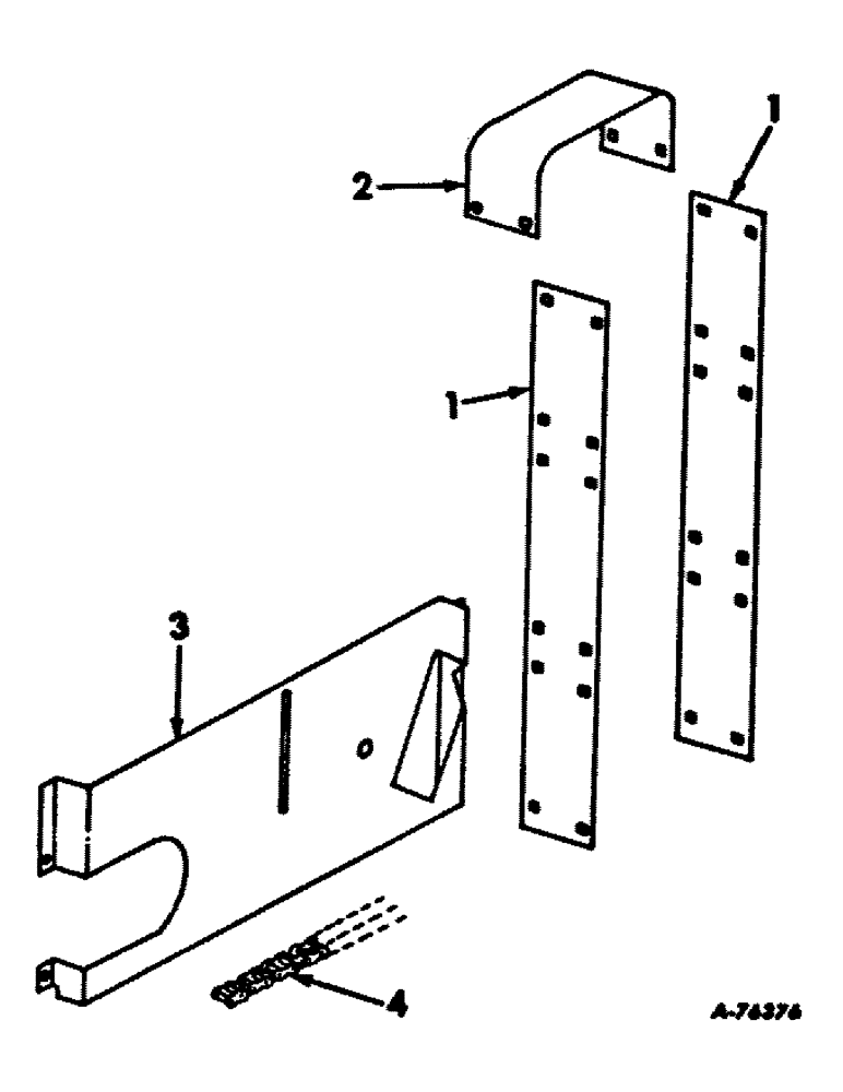 Схема запчастей Case IH 234 - (A-39) - BASIC CORN HARVESTER, TRASH ROLL RELOCATION PARTS, FOR 234 SWEET CORN HARVESTER S/N 5782 AND BELOW (58) - ATTACHMENTS/HEADERS