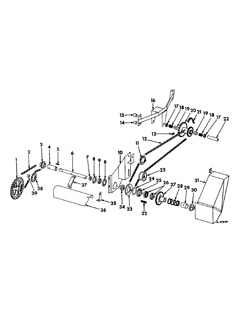 Схема запчастей Case IH 403 - (276) - WINDROW PICKUP DRIVE, ROTARY TYPE (58) - ATTACHMENTS/HEADERS