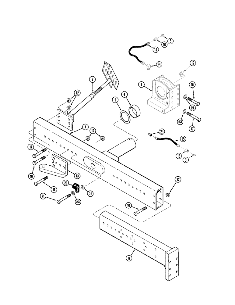 Схема запчастей Case IH 2344 - (05-22[02]) - AXLE, STEERING - EXTENSIONS - POWER GUIDE AXLE, ASN JJC0174450 (04) - STEERING