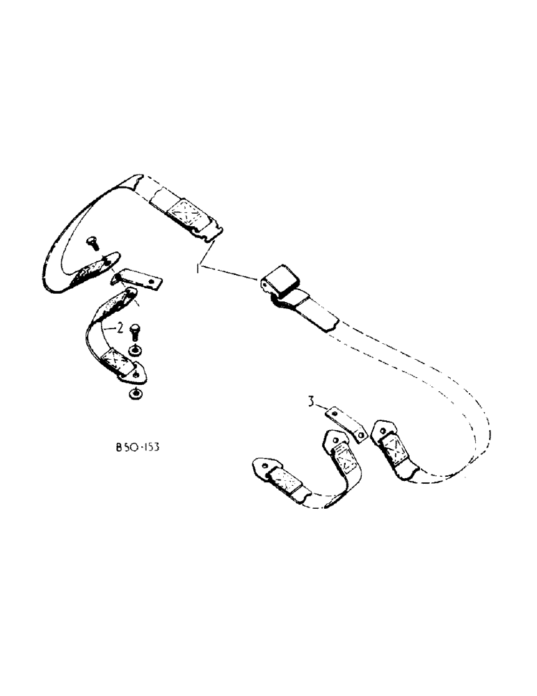 Схема запчастей Case IH 385 - (13-10) - SUPERSTRUCTURE, SEAT BELT (05) - SUPERSTRUCTURE