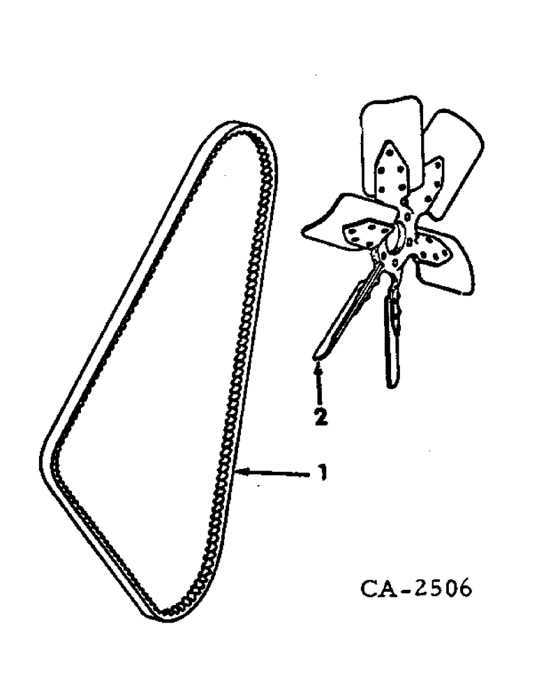 Схема запчастей Case IH 815 - (A-07B) - CHASSIS, RADIATOR AND SHEET METAL, FAN BLADE AND BELT DIESEL ENGINES Chassis, Radiator & Sheet Metal