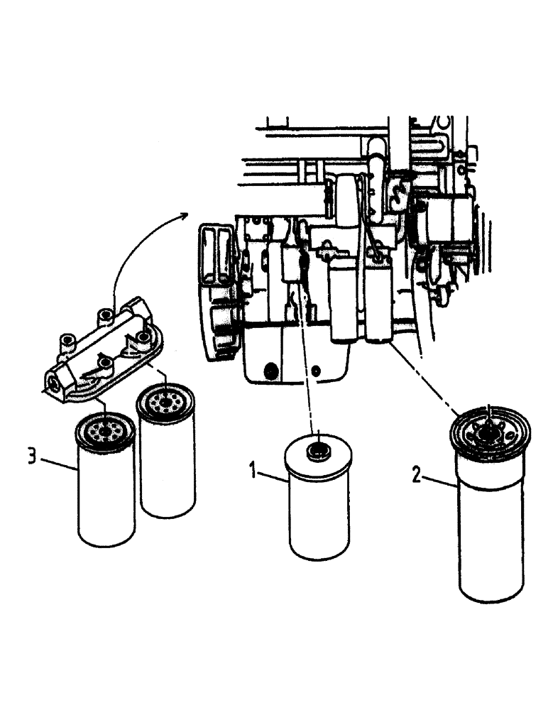 Схема запчастей Case IH 7700 - (C01-08) - FILTERS, L10 Engine & Engine Attachments