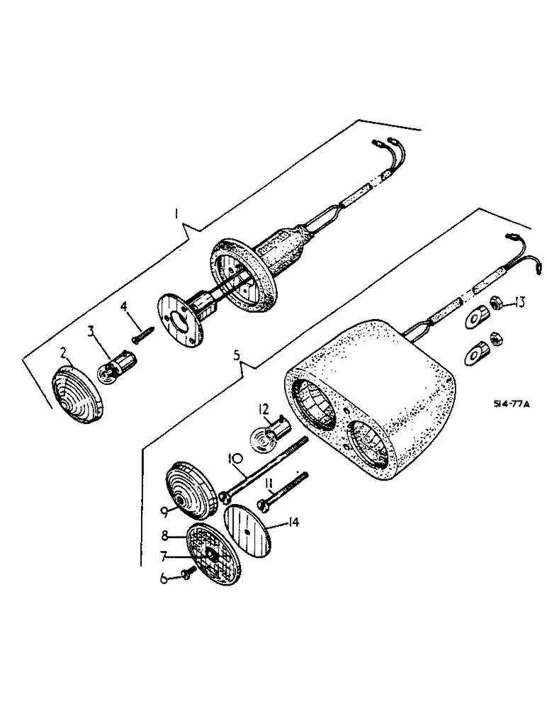Схема запчастей Case IH 574 - (08-30) - FENDER WIRING & LIGHTS, TRACTORS W/FLAT TOP FENDERS, 574 UP TO S/N 101684, 2500 UP TO S/N 100016 (06) - ELECTRICAL