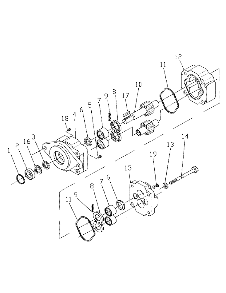 Схема запчастей Case IH 7000 - (B03-12) - HYDRAULIC MOTOR, M30A Hydraulic Components & Circuits