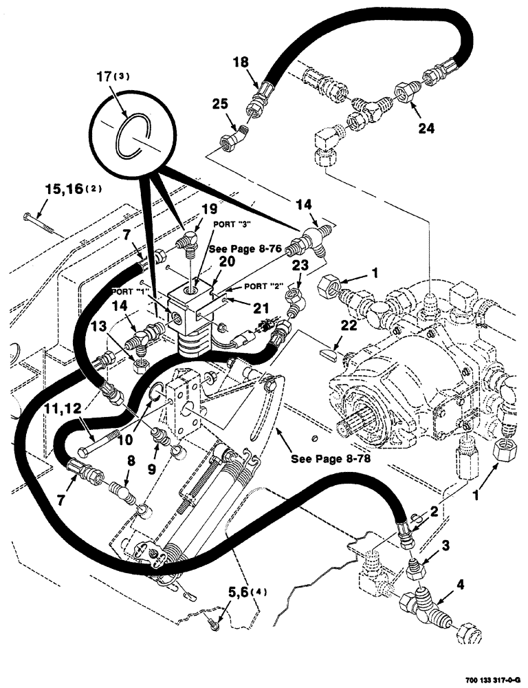 Схема запчастей Case IH 8860HP - (08-74) - HEADER CONTROL ASSEMBLY (STANDARD) (58) - ATTACHMENTS/HEADERS