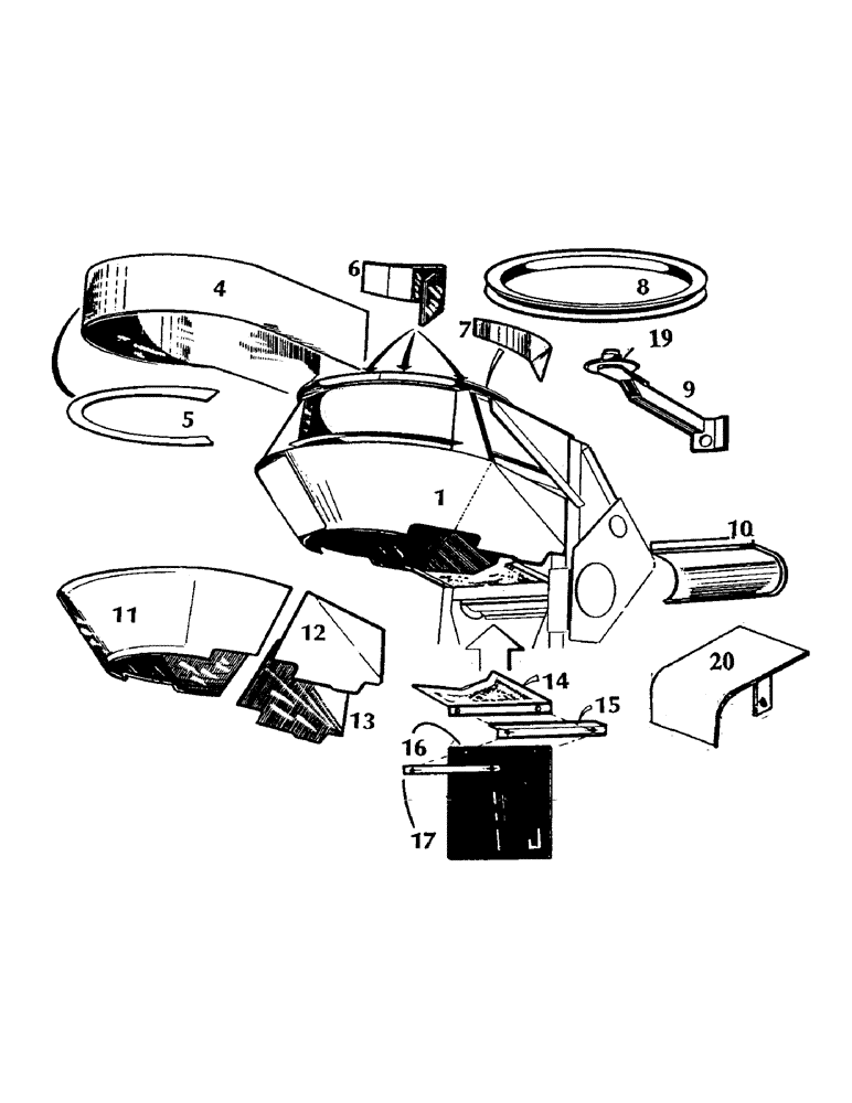 Схема запчастей Case IH 7700 - (A02-34) - MAINFRAME, PRIMARY EXTRACTOR, ROTARY CHOPPER Mainframe & Functioning Components