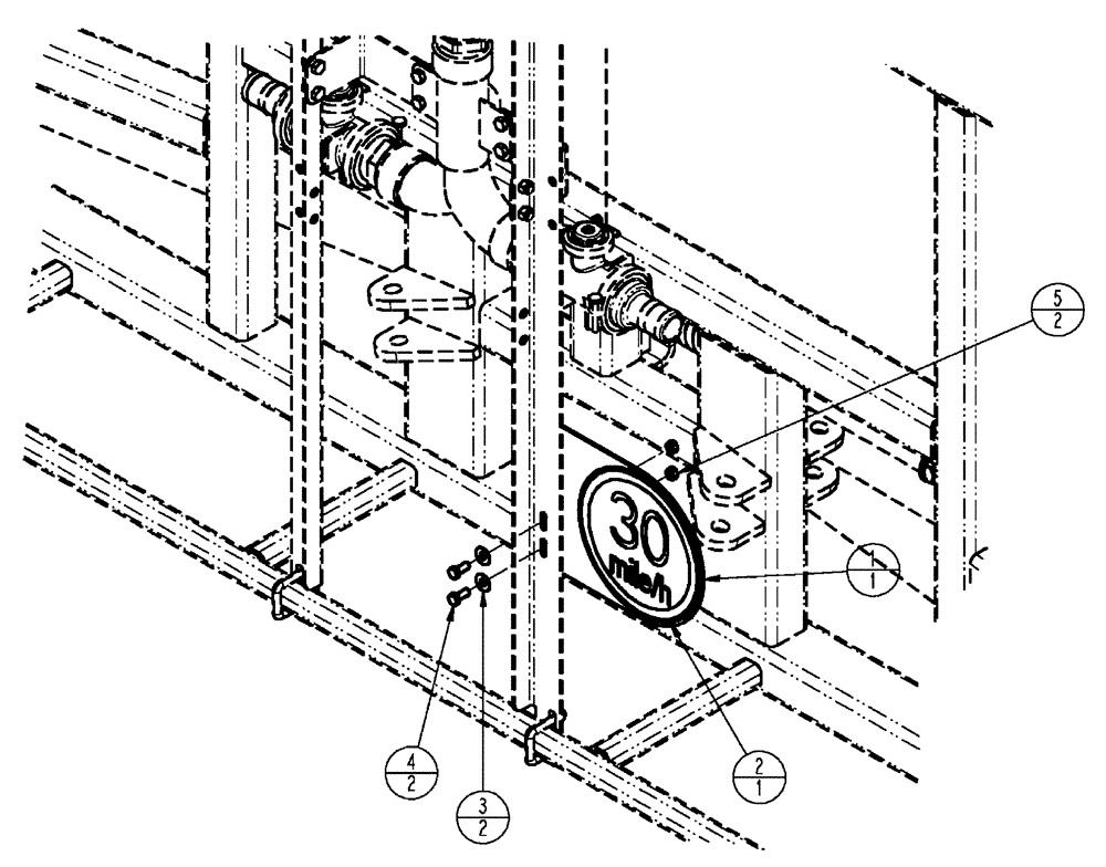 Схема запчастей Case IH SPX4410 - (10-006) - SPEED IDENTIFICATION SYMBOL (13) - DECALS