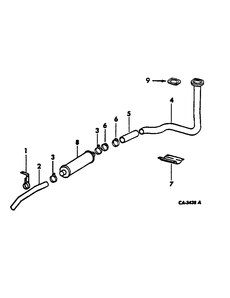 Схема запчастей Case IH 674 - (12-09) - POWER, UNDERSLUNG EXHAUST Power