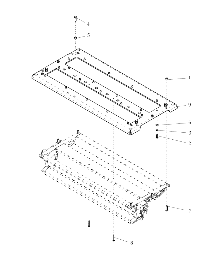 Схема запчастей Case IH ADX2230 - (L.10.F[02]) - METER MOUNT PLATE L - Field Processing