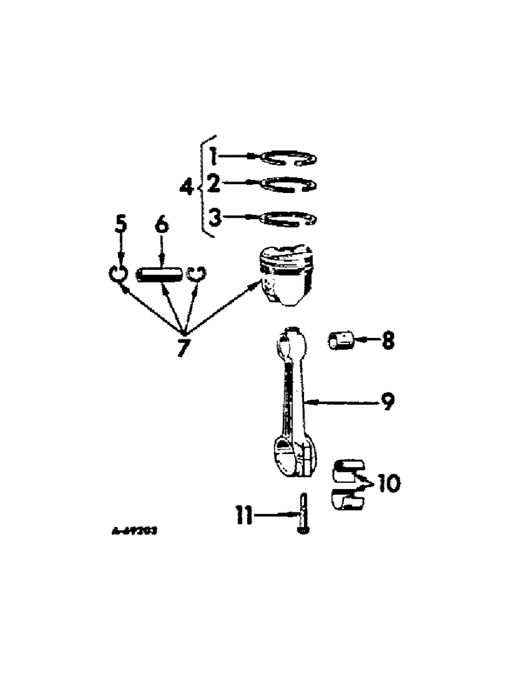 Схема запчастей Case IH C-175 - (F-06) - CONNECTING RODS AND PISTONS 