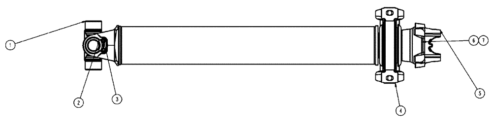 Схема запчастей Case IH FLX3510 - (03-011) - DRIVELINE SERVICE PARTS (03) - TRANSMISSION