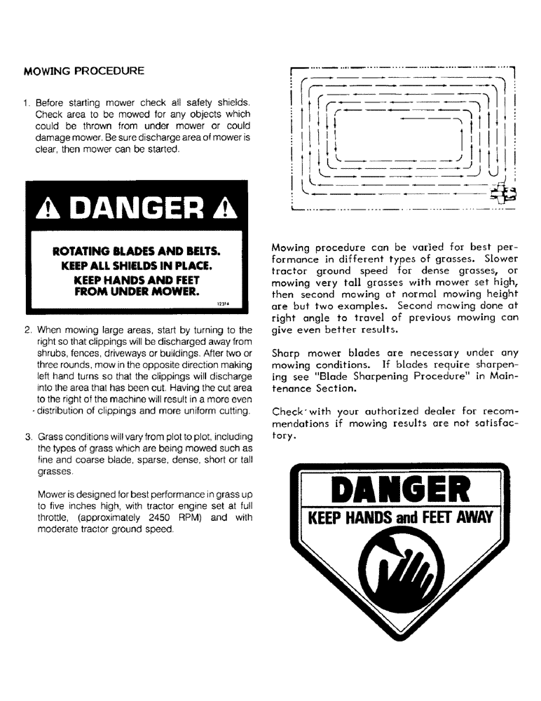 Схема запчастей Case IH 72MS - (26) - MOWING PROCEDURE 