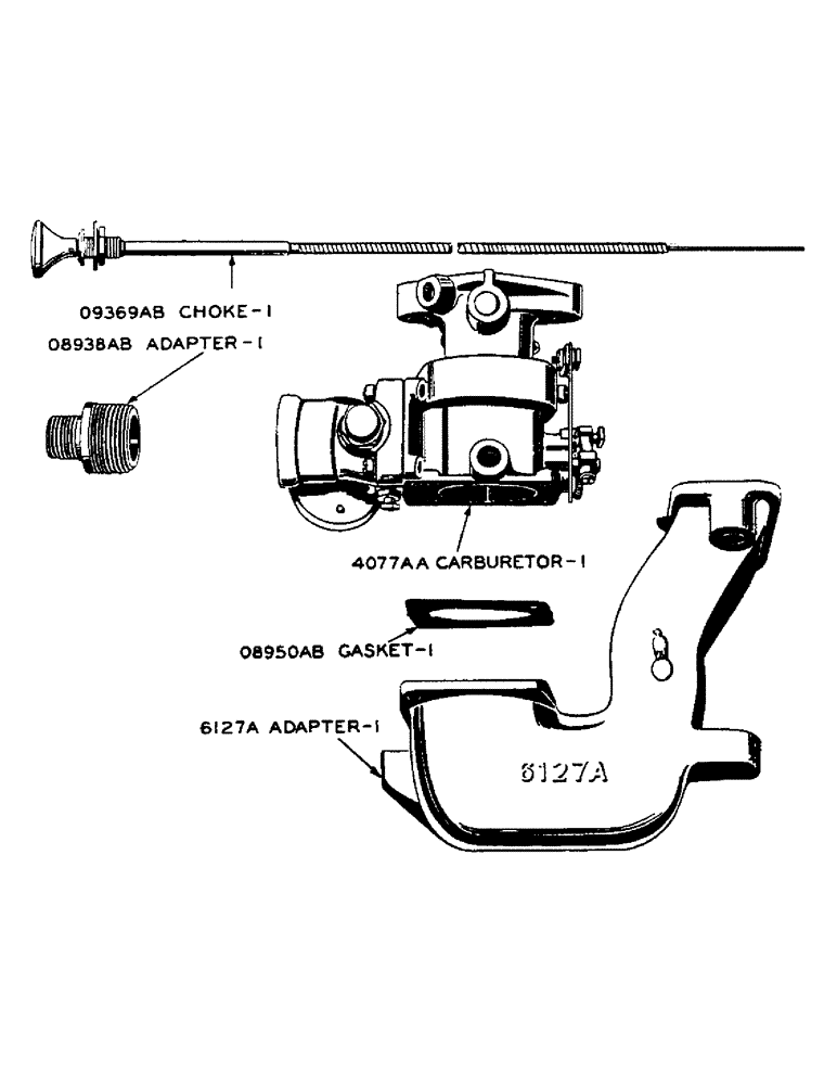 Схема запчастей Case IH DC-SERIES - (054) - CARBURETOR -- LP-GAS, D, DC, DO (03) - FUEL SYSTEM