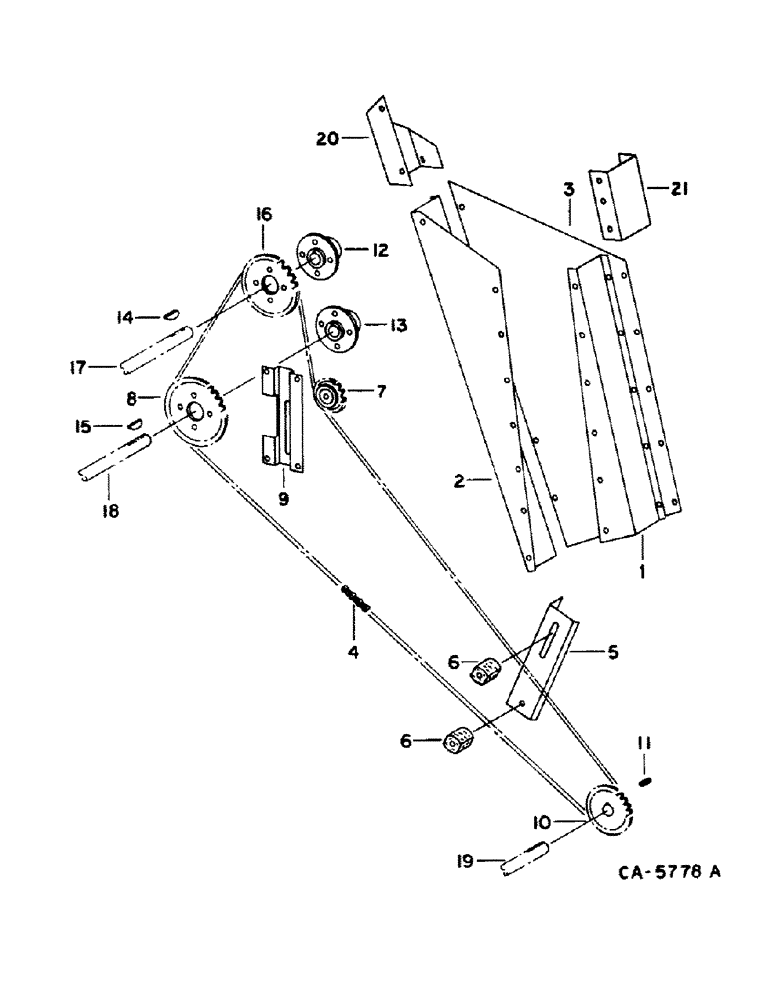 Схема запчастей Case IH 1440 - (25-15) - GRAIN AND TAILINGS ELEVATORS, ELEVATOR DRIVE, S/N 10000 AND BELOW Elevators
