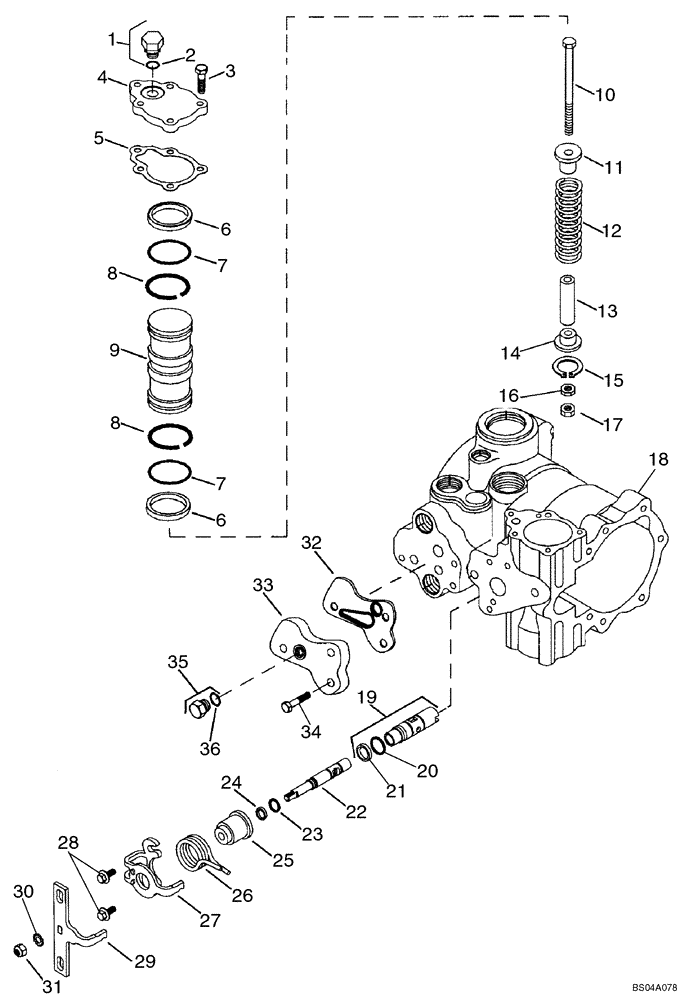 Схема запчастей Case IH 70XT - (06-14) - PUMP, TANDEM (FRONT) (06) - POWER TRAIN