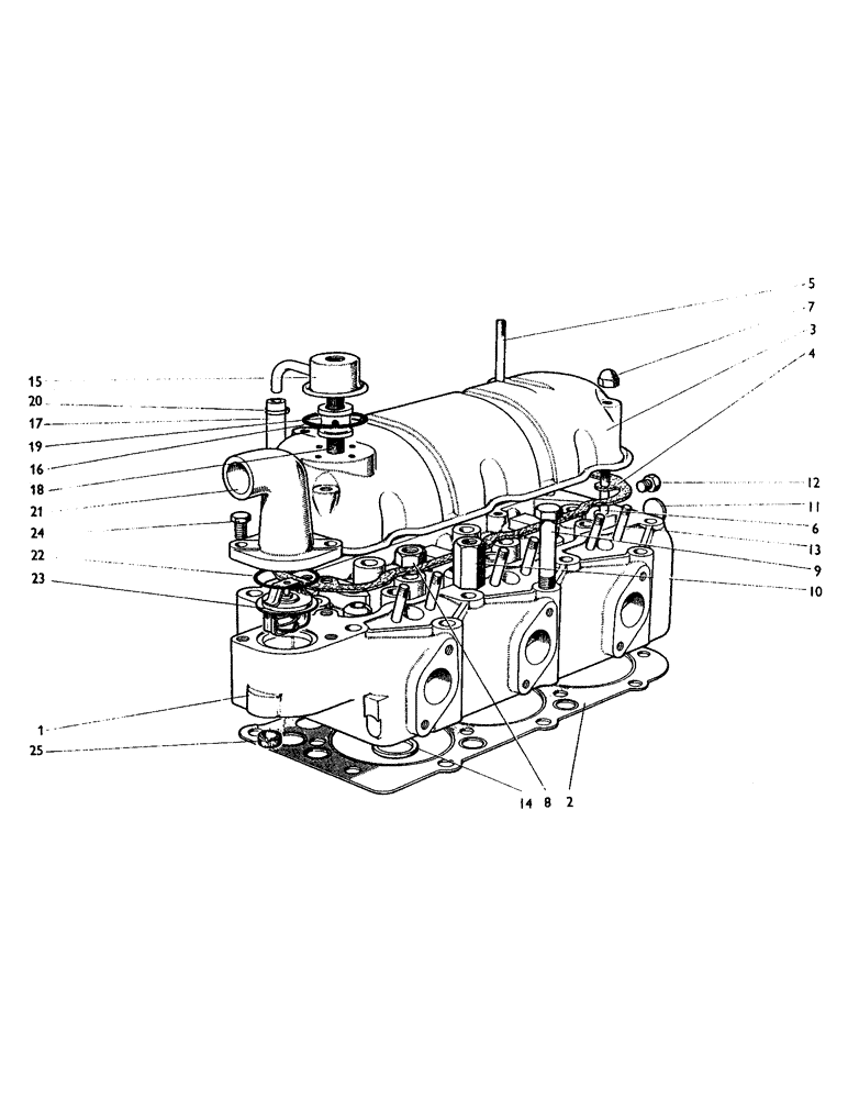 Схема запчастей Case IH 885 - (A46) - ENGINE, CYLINDER HEAD, 885 TRACTORS (01) - ENGINE
