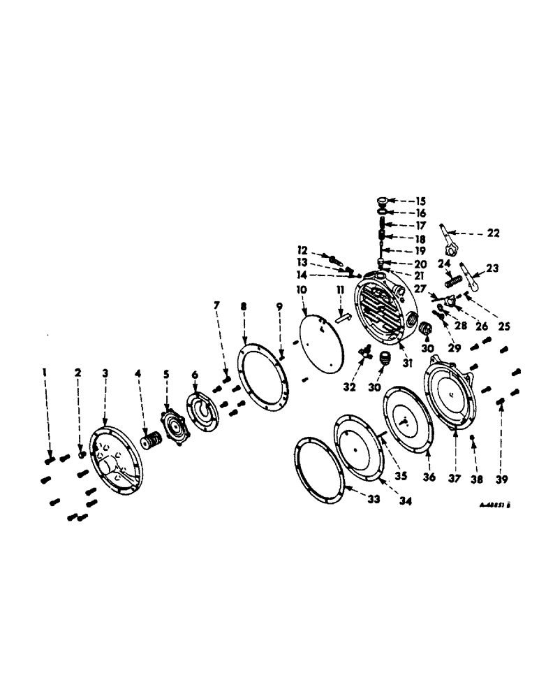 Схема запчастей Case IH C-263 - (B-49) - FUEL REGULATOR, 403 COMBINES AND 706 TRACTORS WITH ENGINE SERIAL NO. 66122 & BELOW 