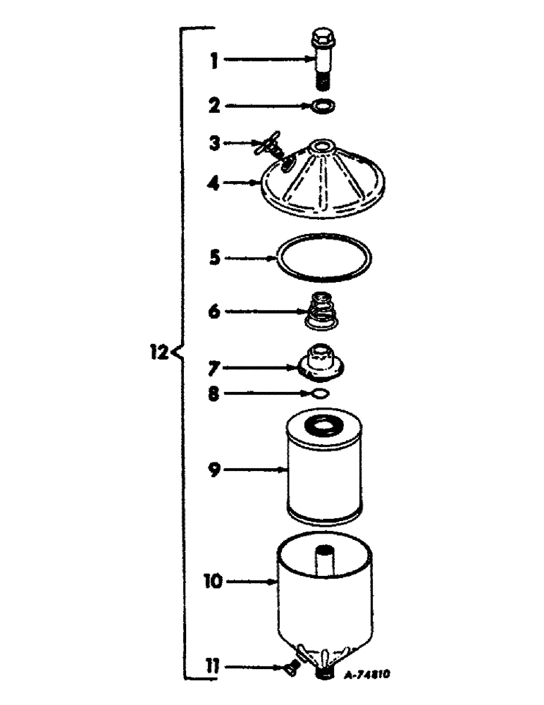 Схема запчастей Case IH D-188 - (C-16) - FUEL FILTER 