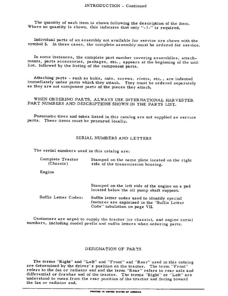 Схема запчастей Case IH 21026 - (00-05) - INTRODUCTION - SERIAL NUMBER LOCATIONS (00) - GENERAL