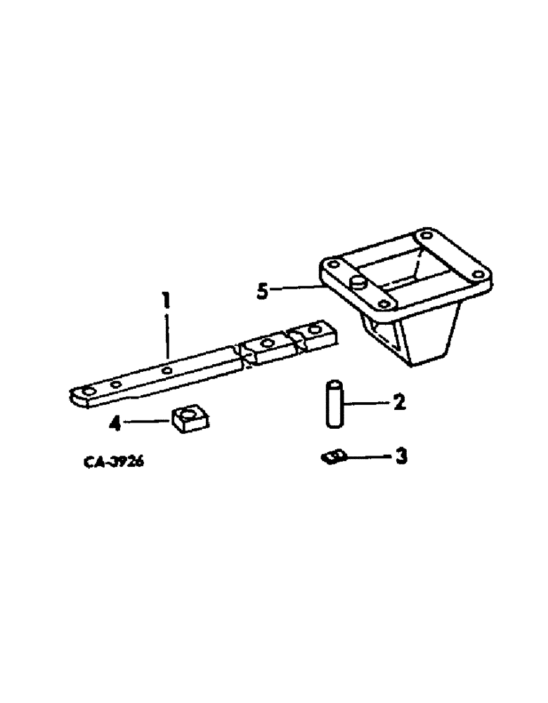 Схема запчастей Case IH 3488 - (09-03) - FRAME, SWINGING DRAWBAR, ONE PIECE, PART OF THREE POINT HITCH ATTACHMENT (12) - FRAME