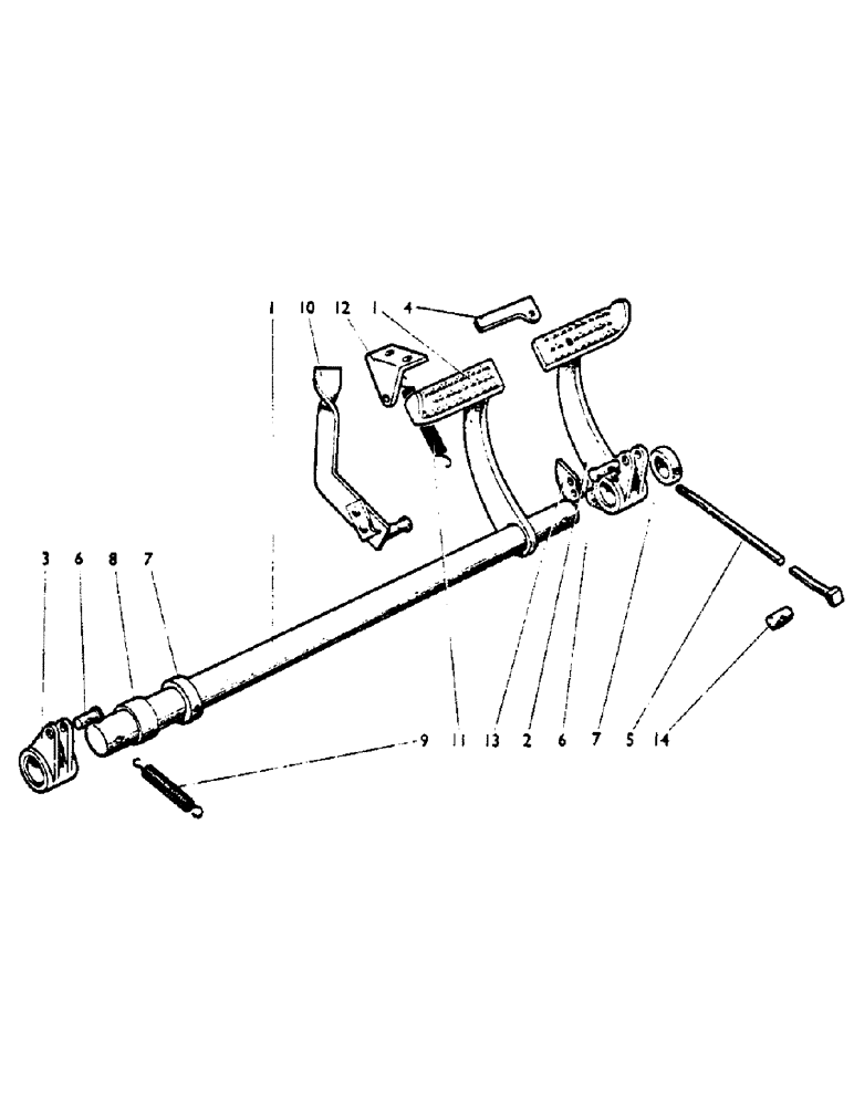 Схема запчастей Case IH 850 - (72) - BRAKE CONTROLS, NARROW MODELS (5.1) - BRAKES