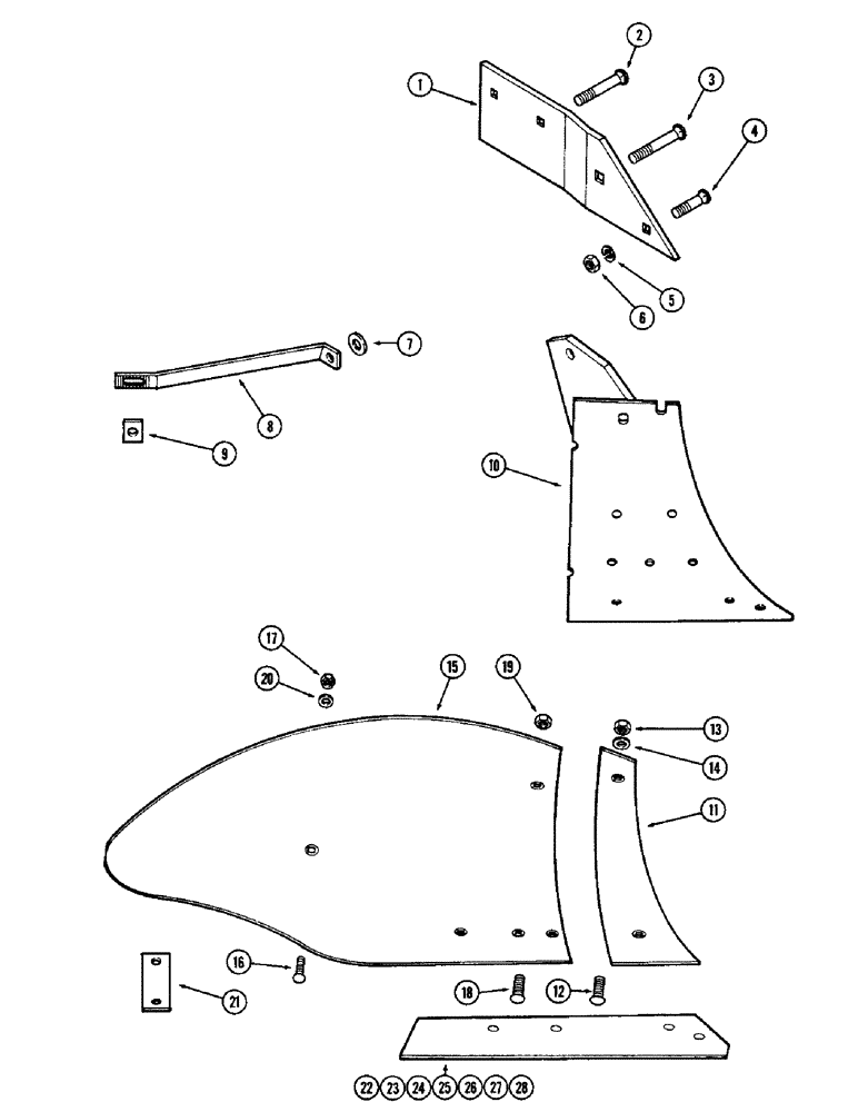 Схема запчастей Case IH 700-SERIES - (20) - BOTTOM, 16 INCH GENERAL PURPOSE 