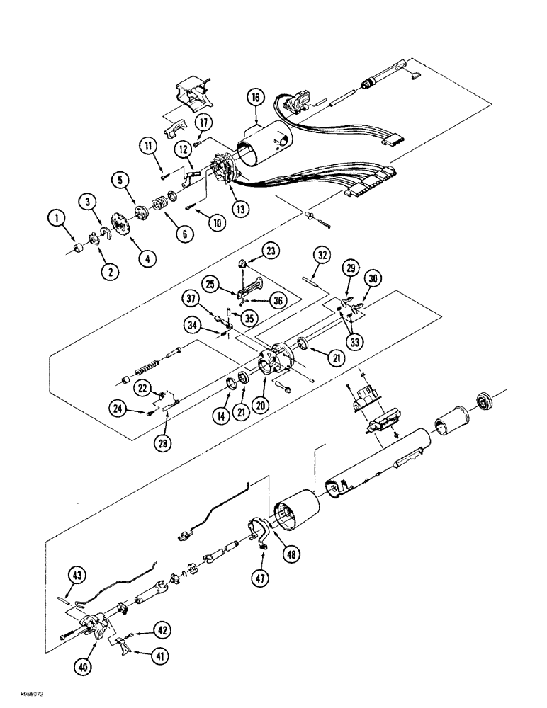 Схема запчастей Case IH 9370 QUADTRAC - (5-006) - STEERING COLUMN ASSEMBLY (05) - STEERING