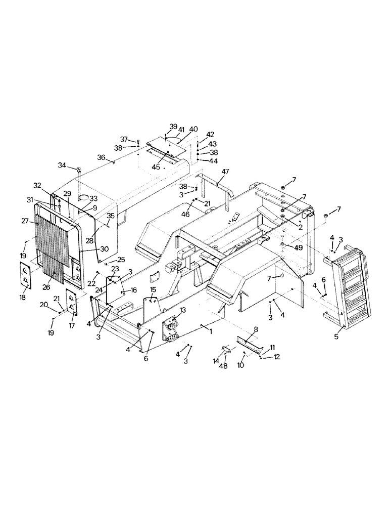 Схема запчастей Case IH ST450 - (06-01) - FRONT FRAME (12) - FRAME