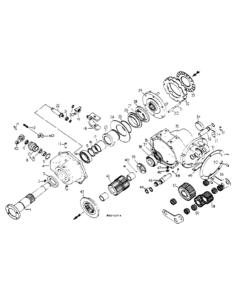 Схема запчастей Case IH 784 - (07-143) - P.T.O. CLUTCH AND DRIVE, Z F AXLE (04) - Drive Train