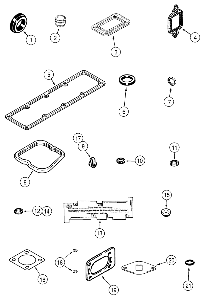 Схема запчастей Case IH 85XT - (02-27) - GASKET KIT (VALVE GRIND) NORTH AMERICA / EUROPE, 4-390 EMISSIONS CERTIFIED ENGINE (02) - ENGINE