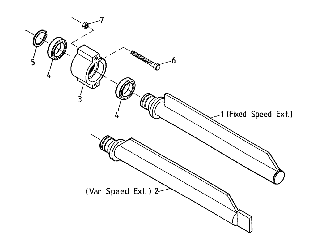 Схема запчастей Case IH 7000 - (A03-10) - PRIMARY EXTRACTOR ROLLER, UP TO AND INCLUDING SERIAL #7917 Mainframe & Functioning Components