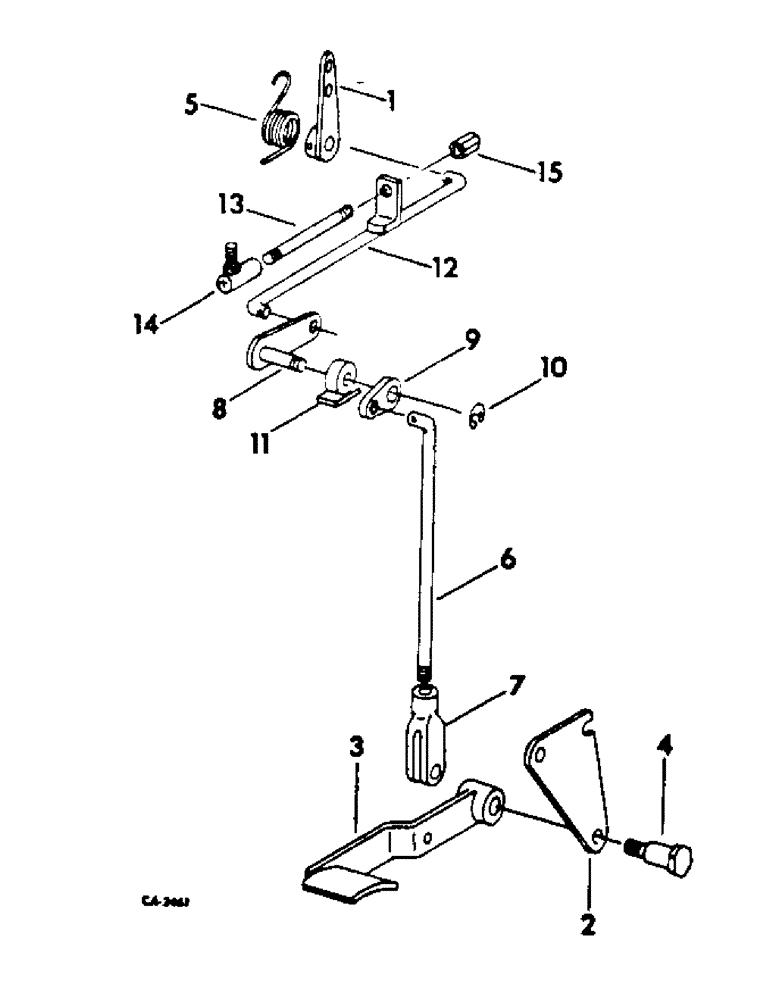 Схема запчастей Case IH 2400 - (12-16) - POWER, FOOT ACCELERATOR, DIESEL ENGINE TRACTORS Power