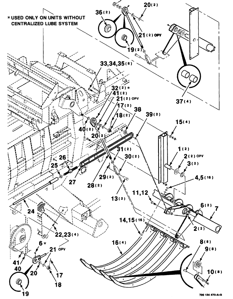 Схема запчастей Case IH 8576 - (02-038) - NEEDLE ASSEMBLY, S.N. CFH0113001 THRU CFH0163128 Driveline