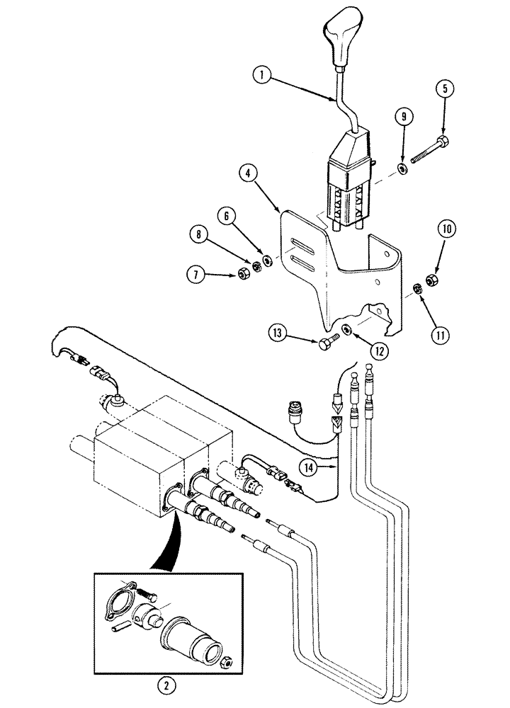 Схема запчастей Case IH L555 - (08-20) - HYDRAULIC CONTROLS MOUNTING 3 Function C70 - C100 (08) - HYDRAULICS