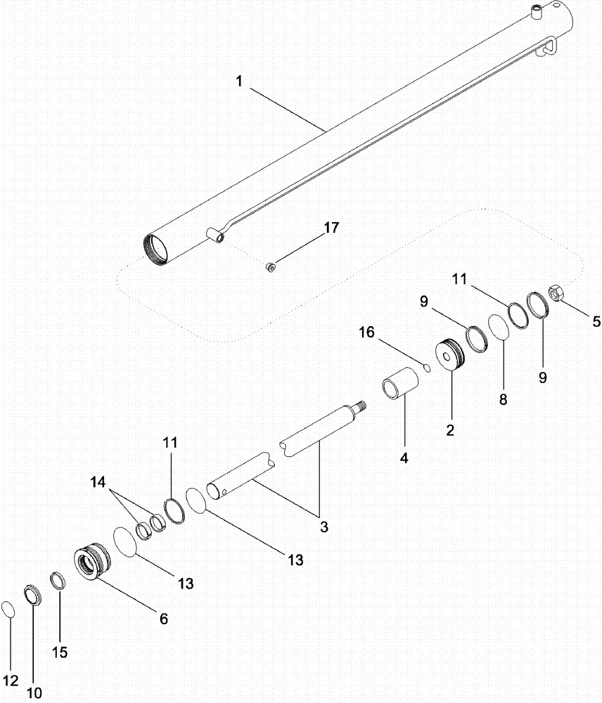 Схема запчастей Case IH 620 - (08-33) - BASKET LIFT INTERMEDIATE CYLINDER ASSEMBLY (07) - HYDRAULICS