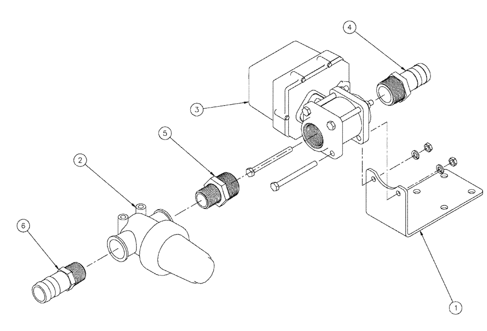 Схема запчастей Case IH SPX4260 - (09-004) - VALVE PLUMBING GROUP, 5 SECTION Liquid Plumbing