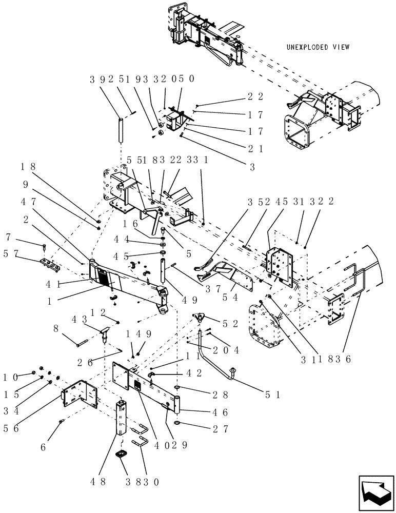 Схема запчастей Case IH ADX2230 - (L.40.D[05]) - AUGER ARM ASSEMBLY (BSN CBJ0005300) L - Field Processing