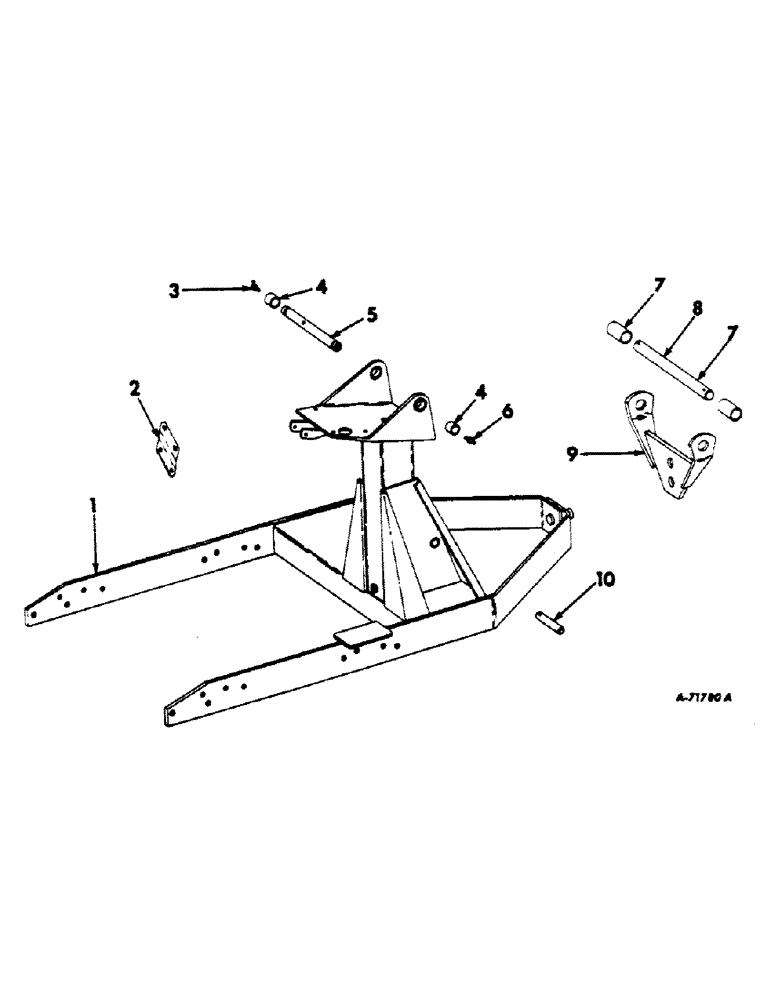 Схема запчастей Case IH 1000 - (E-03) - SUBFRAME AND MOUNTING SUPPORT 