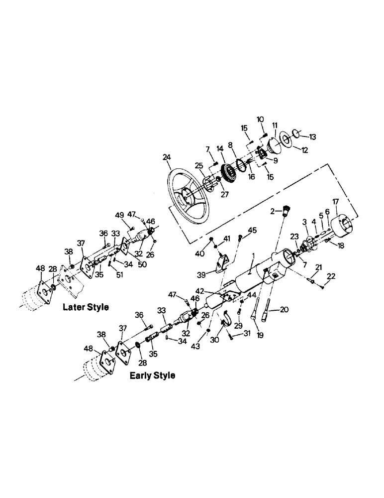 Схема запчастей Case IH PTA280 - (01-09) - STEERING CONTROLS & MOUNTING (10) - CAB
