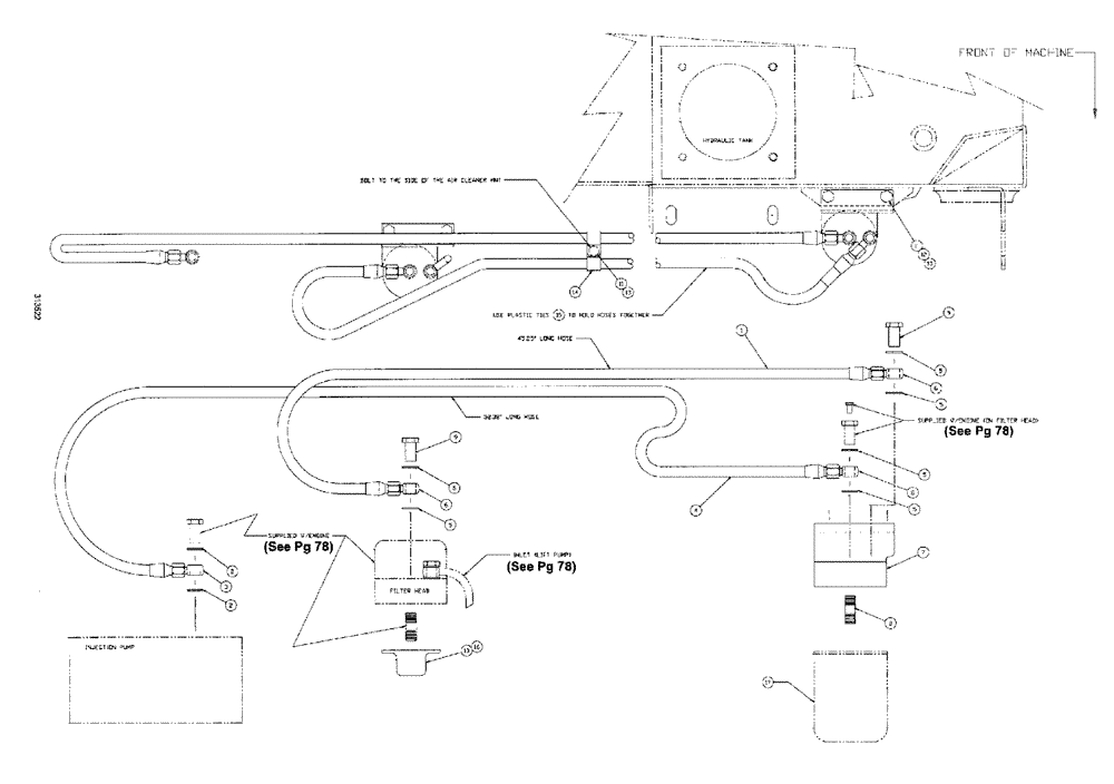 Схема запчастей Case IH SPX3150 - (102) - ENGINE, REMOTE FUEL FILTER PACKAGE (10) - ENGINE