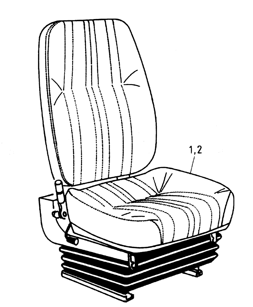 Схема запчастей Case IH AUSTOFT - (A03-04) - SEAT Mainframe & Functioning Components