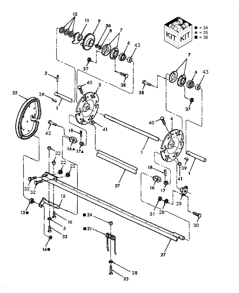 Схема запчастей Case IH SB531 - (60.220.08) - PICKUP SHAFT & PICKUP FINGER (60) - PRODUCT FEEDING