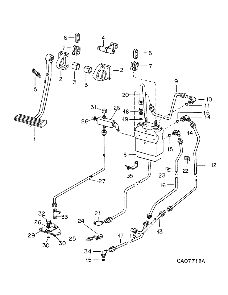 Схема запчастей Case IH 6388 - (04-02) - BRAKES, MASTER BRAKE CONTROLS (5.1) - BRAKES
