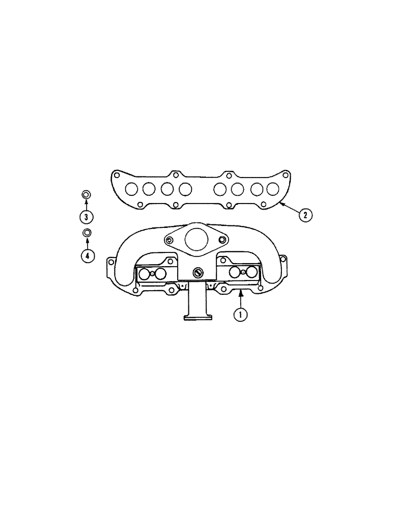 Схема запчастей Case IH 1010 - (332) - MODEL GO 298 ENGINE, MANIFOLD (10) - ENGINE