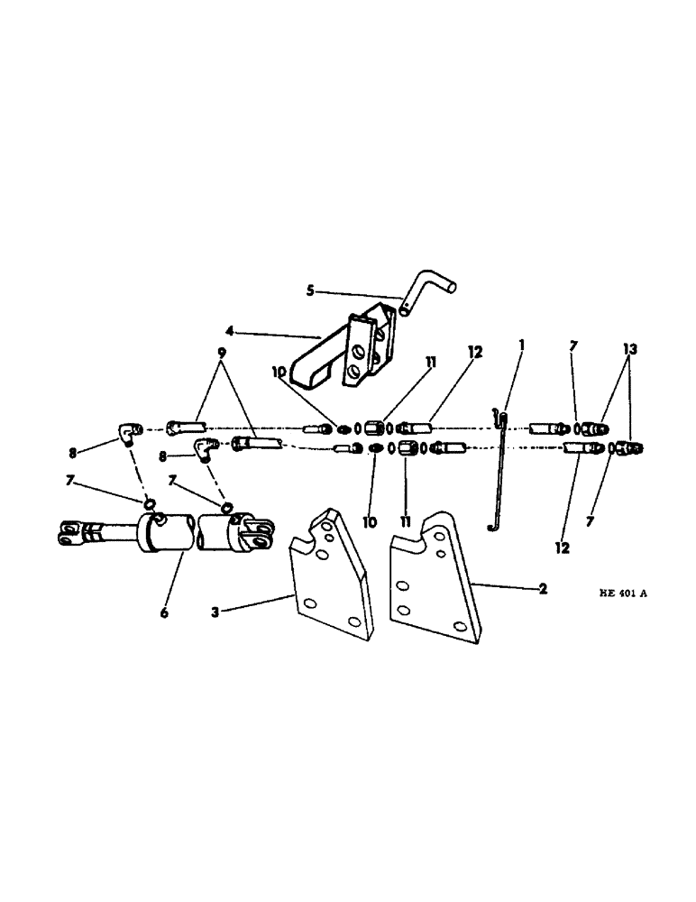 Схема запчастей Case IH 55 - (F-19) - REMOTE CONTROL HYDRAULIC CYLINDER LIFT PARTS, 22 FOOT BUILT PRIOR TO AUGUST, 1973 